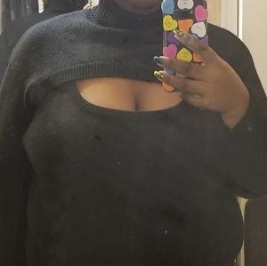 Two piece turtle neck sweater